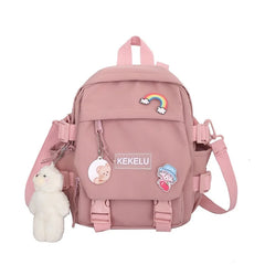 Women Nylon Backpack Convertible Daypack Small Shoulder Bag
