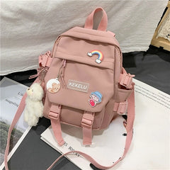 Women Nylon Backpack Convertible Daypack Small Shoulder Bag