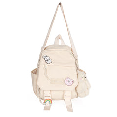 Women Nylon Backpack Convertible Shoulder Bags Ladies Travel