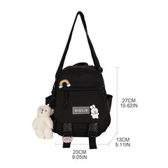Women Nylon Backpack Convertible Shoulder Bags Ladies Travel