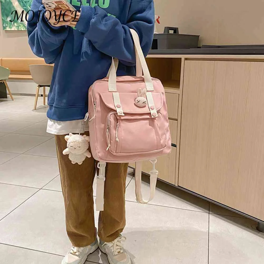 Large Capacity Nylon Backpack for Teenagers
