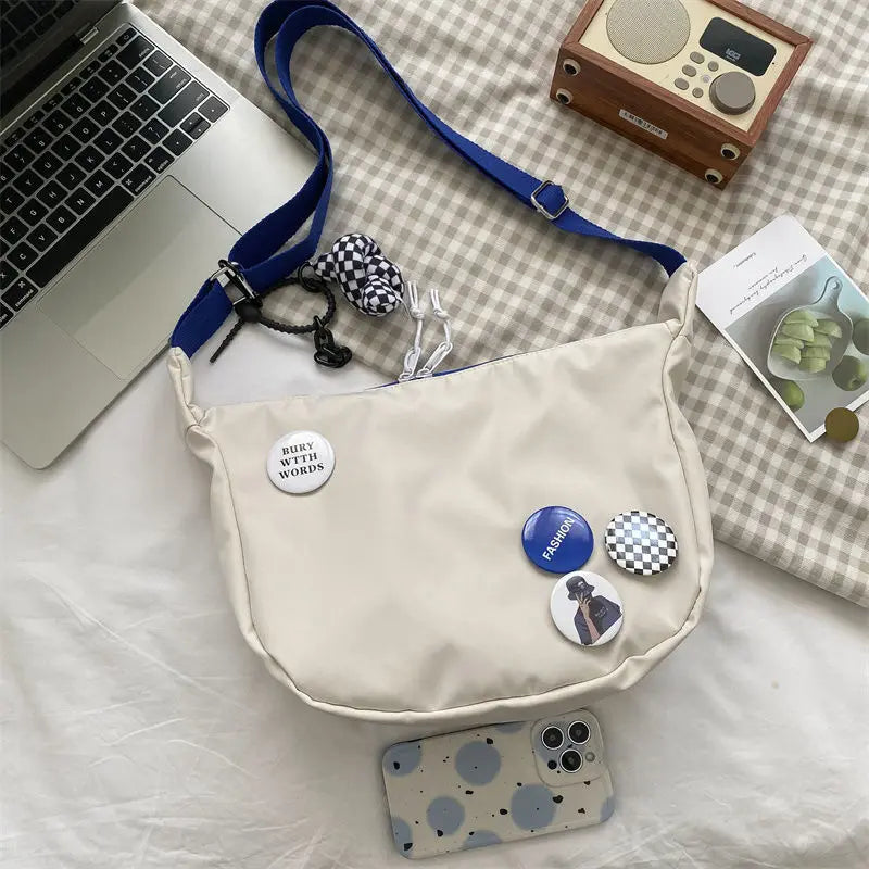 Women Nylon Bag Large Capacity Messenger Bags Street Crossbody Bag