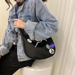 Women Nylon Bag Large Capacity Messenger Bags Street Crossbody Bag