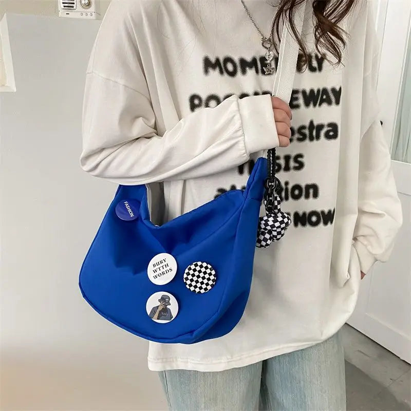 Women Nylon Bag Large Capacity Messenger Bags Street Crossbody Bag