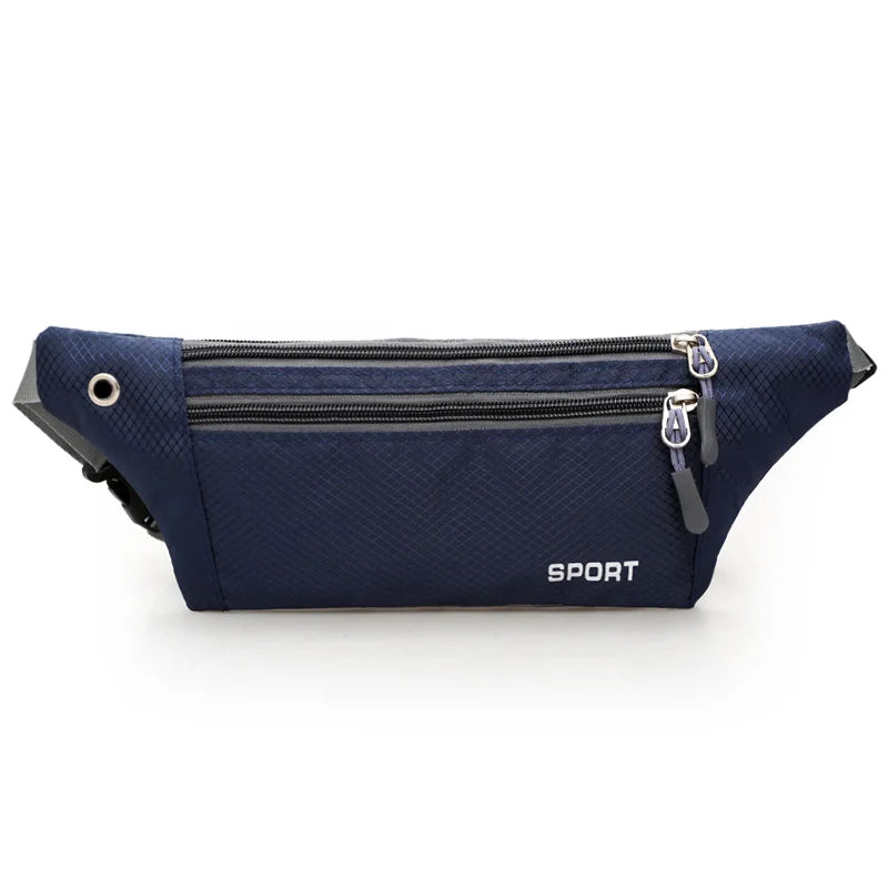 Women Nylon Waist Pack Belly Purse Waist Bag with Zipper Pocket