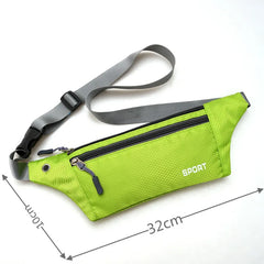 Women Nylon Waist Pack Belly Purse Waist Bag with Zipper Pocket