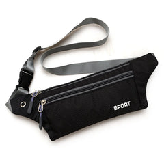 Women Nylon Waist Pack Belly Purse Waist Bag with Zipper Pocket