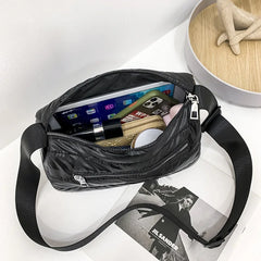 Nylon Cotton Shoulder Bag Crossbody Warm Handbags for Women