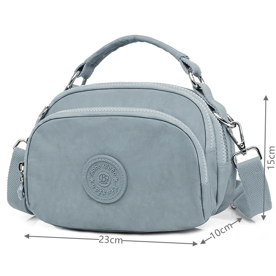 Women Nylon Crossbody Bag Lady Tote Shoulder Bag Shopping Purse Handbag Clutch