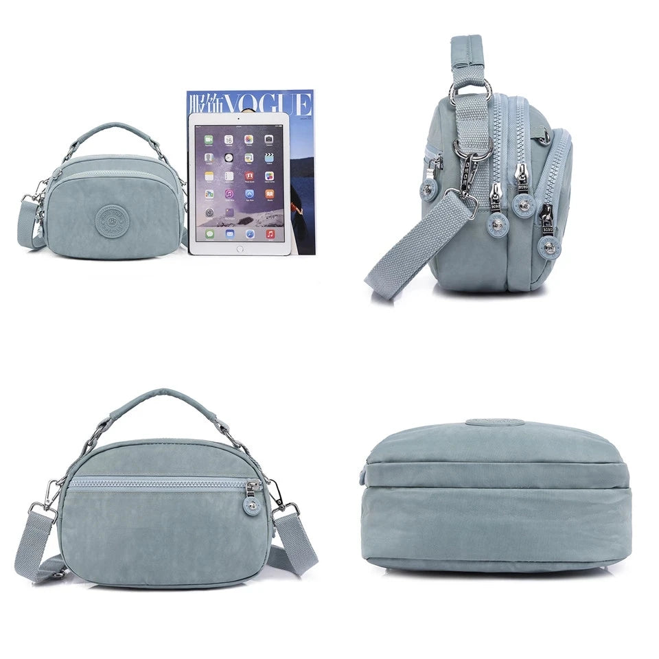 Women Nylon Crossbody Bag Lady Tote Shoulder Bag Shopping Purse Handbags Clutch