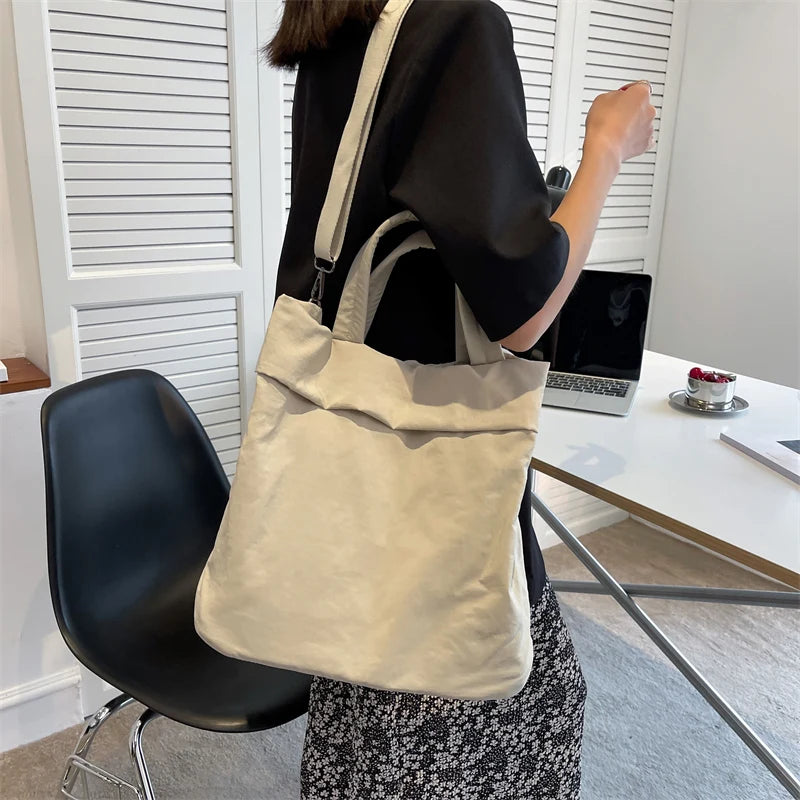 Women Nylon Handbags Large Shoulder Bags Ladies Tote Bags