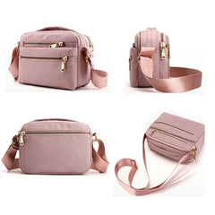 Women Nylon Shoulder Bag Waterproof Multi-pocket Handbag Crossbody