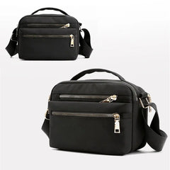 Women Nylon Shoulder Bag Waterproof Multi-pocket Handbag Crossbody