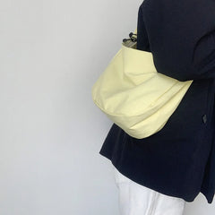 Women Nylon Messenger Bag Shoulder Canvas Tote Bag Plaid Crossbody Bag