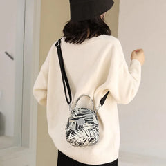 Women Nylon Pattern Crossbody Bag Shopper Bag Handbag Shoulder Bag