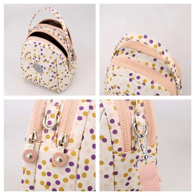 Women Nylon Pattern Crossbody Bag Shopper Bag Handbag Shoulder Bag
