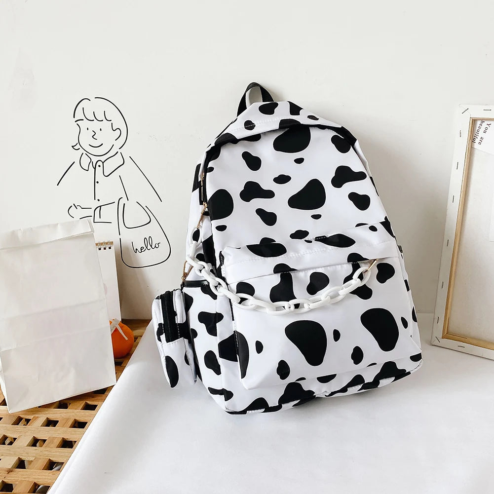 Women Nylon School Backpacks Girls Daily Shoulder Bags Outdoor Shopping