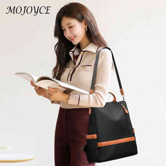 Nylon School Bag Large Capacity Backpack Women Handbag Laptop Bag