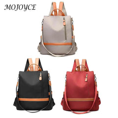 Women Nylon School Bag Multi-Layer Daypack Large Capacity Backpack