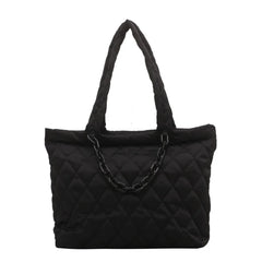 Women Nylon Shoulder Bag Winter Female Canvas Cloth Shoulder Bag