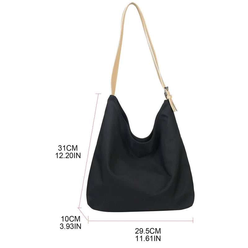 Women Nylon Shoulder Bag Casual Hobo Bags Tote Bags Lightweight Shopping Bag