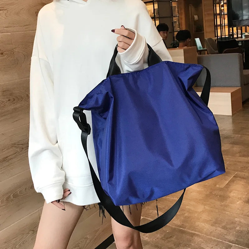 Women Nylon Shoulder Bag Large Capacity Waterproof Cloth Handbag Tote
