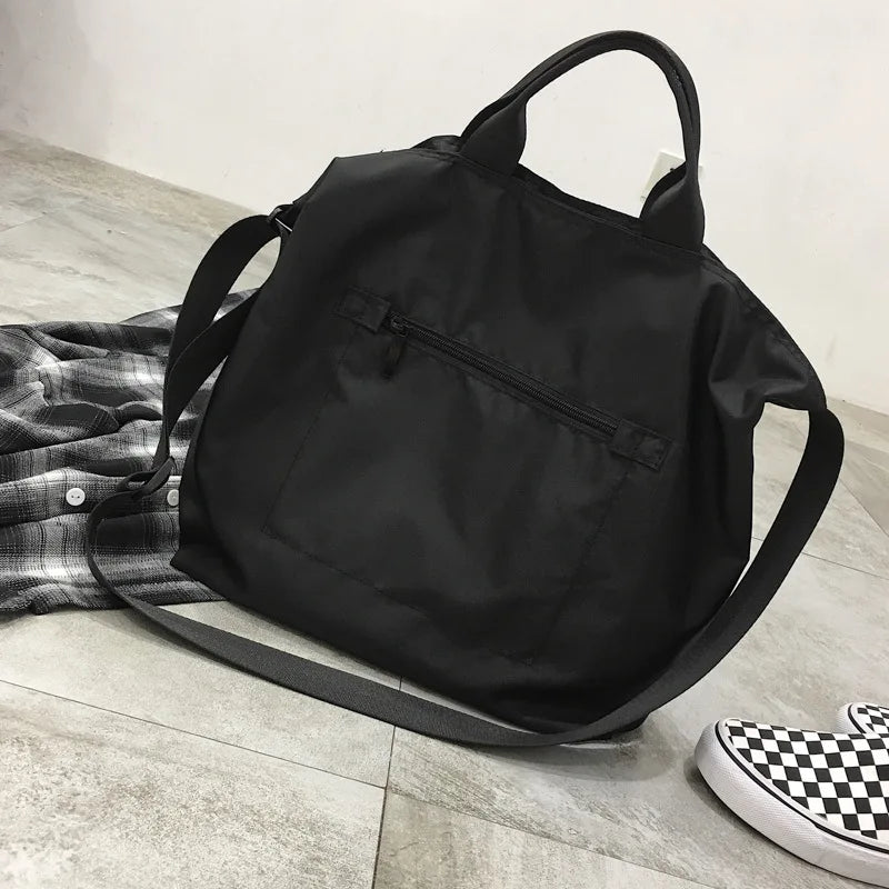 Women Nylon Shoulder Bag Large Capacity Waterproof Cloth Handbag Tote
