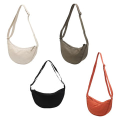 Women Nylon Shoulder Bag Shopping Bag Beach Tote Purse Vacation Dumpling Bun