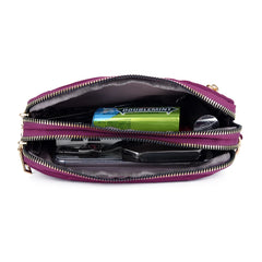 Waterproof Nylon Shoulder Bag Multi-pocket Zipper Handbag Crossbody Bags