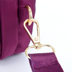 Waterproof Nylon Shoulder Bag Multi-pocket Zipper Handbag Crossbody Bags