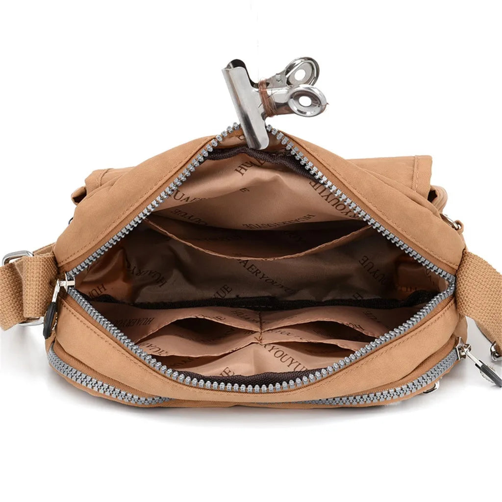 Women Nylon Shoulder Bag Waterproof Small Handbag Female Casual Shoulder Bag