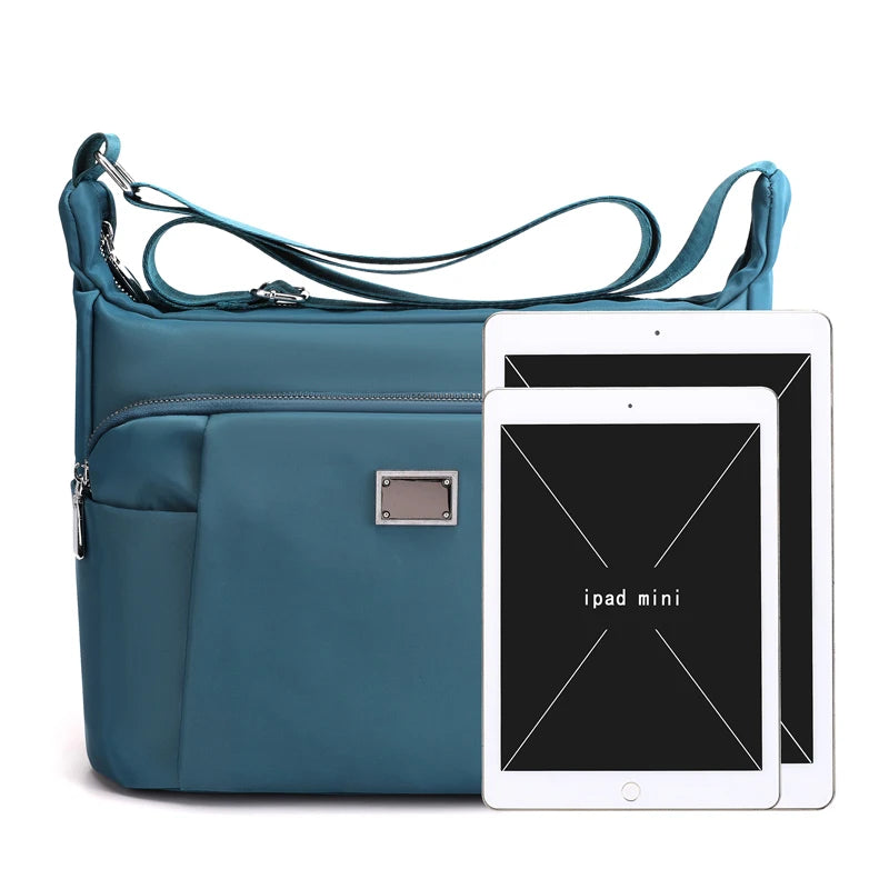 Women Nylon Shoulder Bags Casual Vintage Crossbody Bag Waterproof Messenger Bags