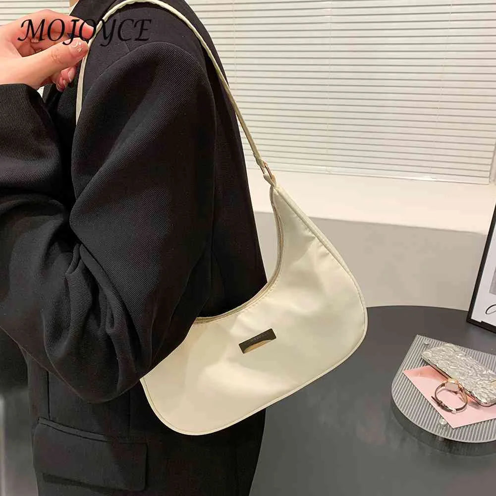Women Nylon Shoulder Bag Small Zipper Messenger Bag