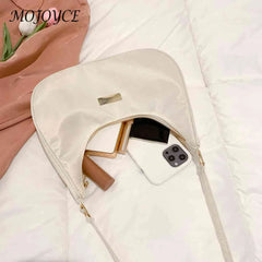 Women Nylon Shoulder Bag Small Zipper Messenger Bag