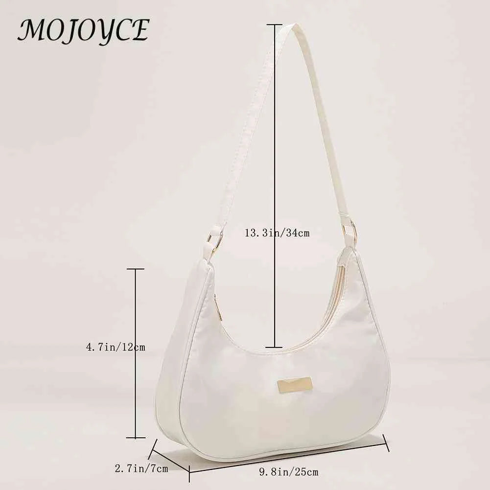 Women Nylon Shoulder Bag Small Zipper Messenger Bag