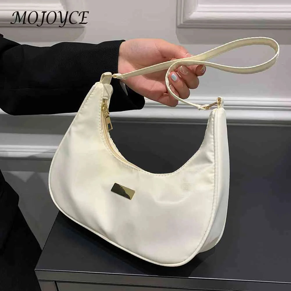 Women Nylon Shoulder Bag Small Zipper Messenger Bag