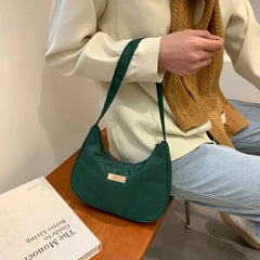 Women Nylon Shoulder Bag Small Messenger Handbag Retro Ladies Handbags