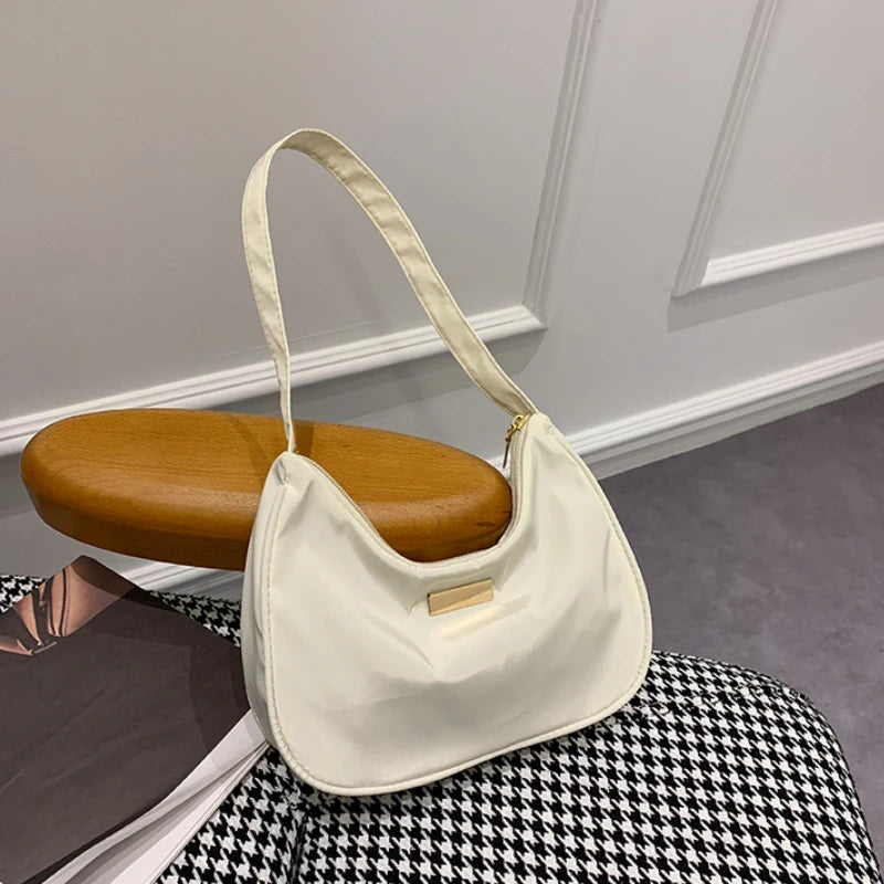 Women Nylon Shoulder Bag Small Messenger Handbag Retro Ladies Handbags
