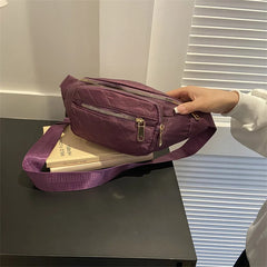 Nylon Waist Bags Pack Functional Fanny Belt Bag