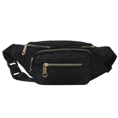 Nylon Waist Bags Pack Functional Fanny Belt Bag