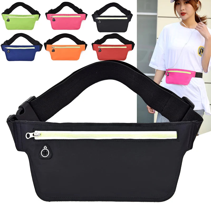 Women Nylon Waist Packs Fanny Pack Belt Laser Chest Phone Pouch Sling Bags