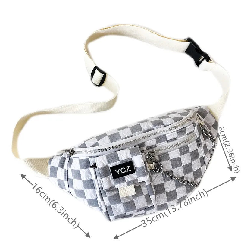 Women Nylon Waist Packs Fanny Pack Belt Sling Bags