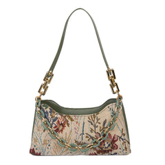 Women Oil Painting Printed Shoulder Bag Leisure Female Street Underarm Bag