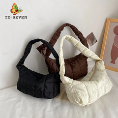 Women One Shoulder Solid Light Small Bag Lady Beach Bag