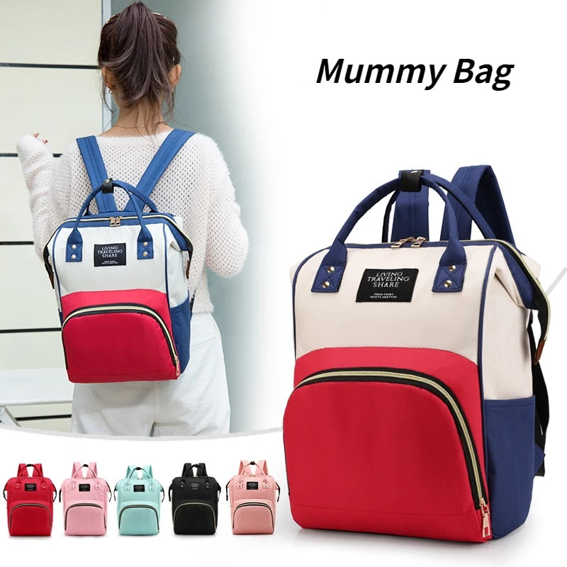 Waterproof Multi-function Mummy Backpack Nursing Bag