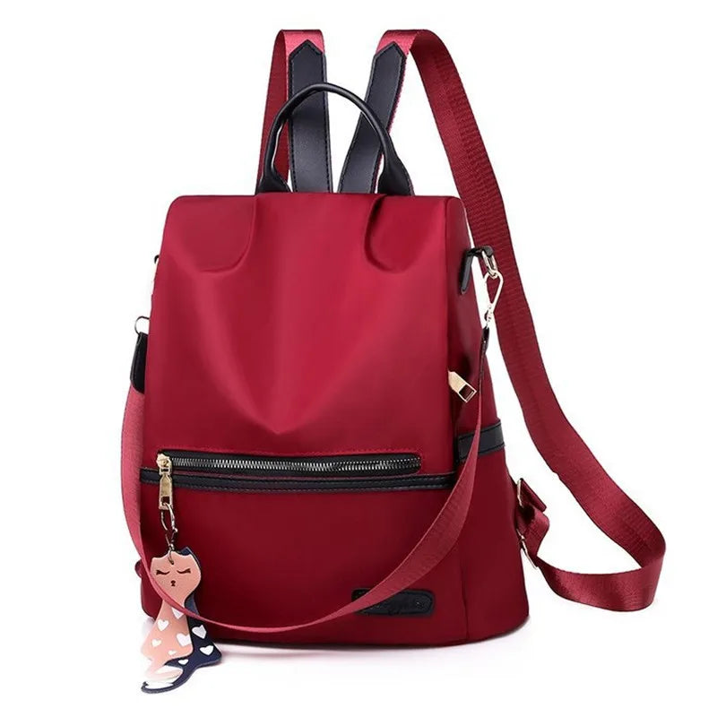 Women Oxford Backpack Female Travel Backpack Anti-theft Student Bag