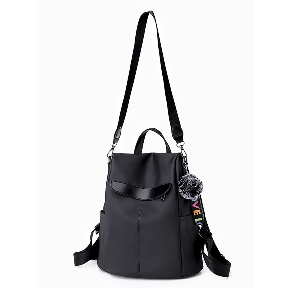 Women Oxford Backpack For Traveling Large Size Soft Leather Large Capacity
