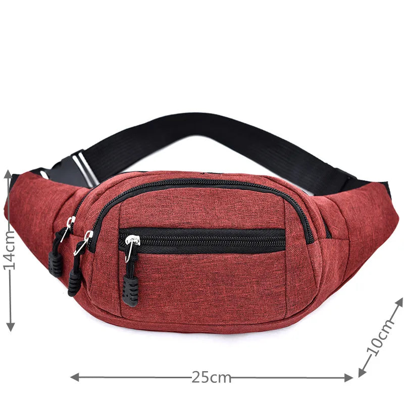 Women Oxford Chest Waist Pack Belly Purse Waist Bag For Lady