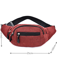 Women Oxford Chest Waist Pack Belly Purse Waist Bag For Lady