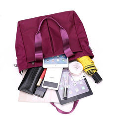 Women Oxford Handbag Nylon Large Capacity Ladies Commuter Canvas Bag